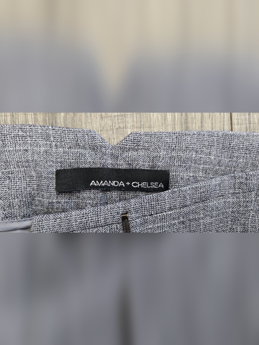 Amanda & Chelsea Heathered Light Gray Dress Pants #572 - Picture 2 of 8